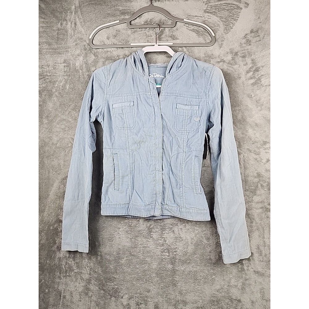 Light Blue Jean Jacket with Hood